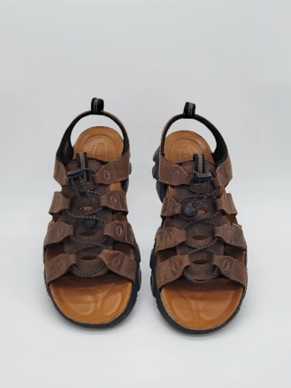 KEEN Men’s Daytona II Brown Leather open-Toe Outdoor Sandals Size 12 NWOB